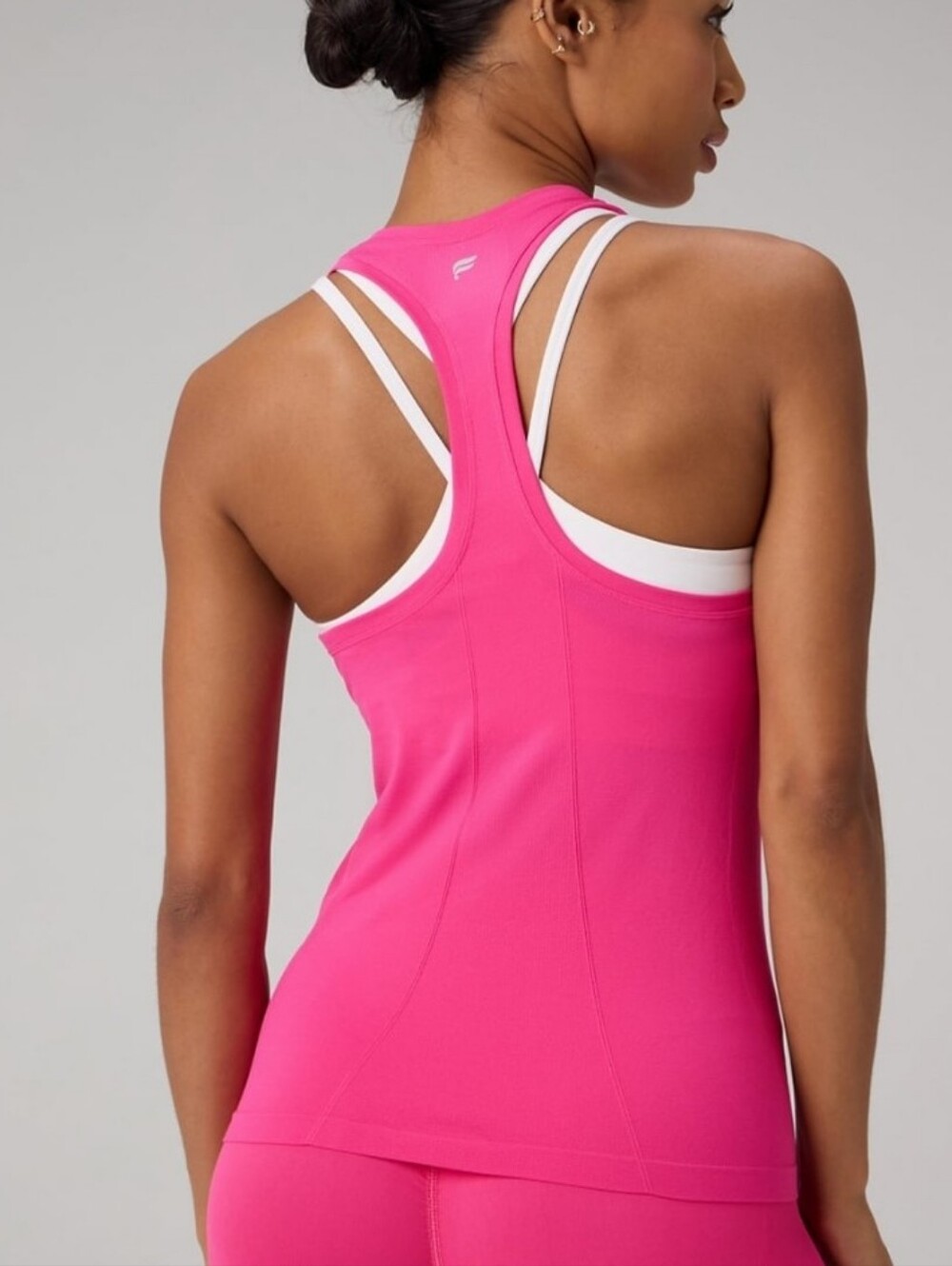 Fabletics Hot Pink Racerback Tank Top - Picture 2 of 5